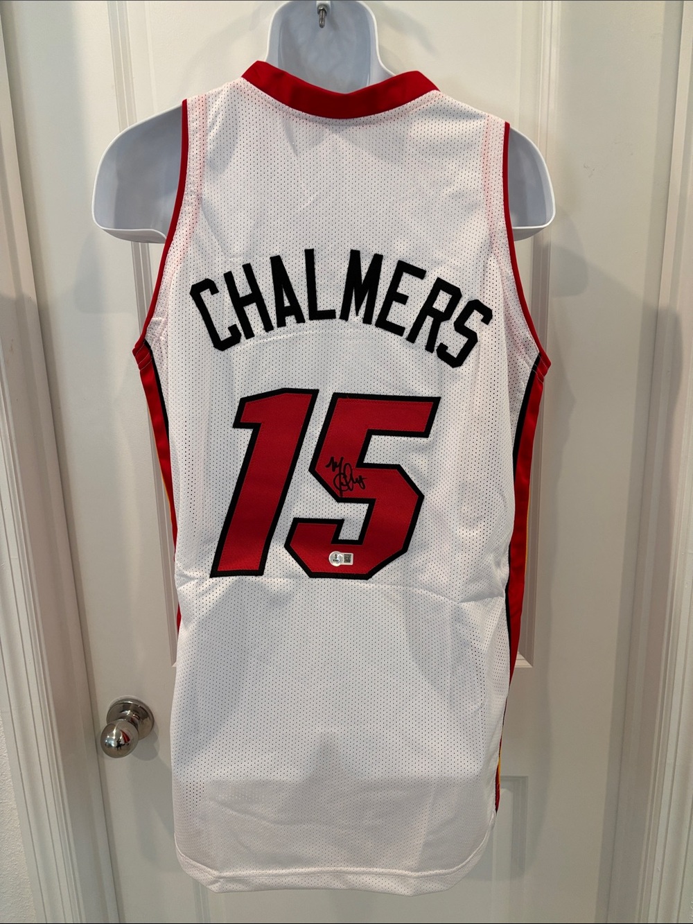 Autographed Mario Chalmers Miami Heat Jersey w/Beckett COA